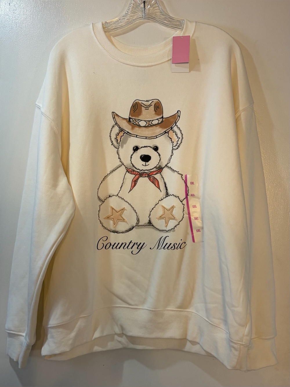 Zoe + Liv Country Music Bear Sweatshirt Womens Sz XXL